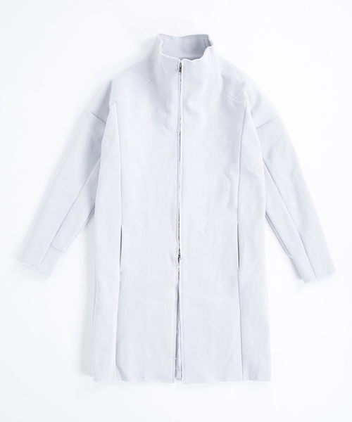 OURET（オーレット）の「硫化染ドビーストレッチ スタンドカラーロングコート（その他アウター・メンズ・ホワイト系その他/ブラック/グリーン系その他・2/3/1）」の5枚目の写真