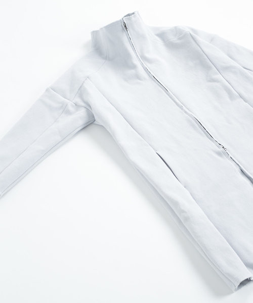 OURET（オーレット）の「硫化染ドビーストレッチ スタンドカラーロングコート（その他アウター・メンズ・ホワイト系その他/ブラック/グリーン系その他・2/3/1）」の7枚目の写真