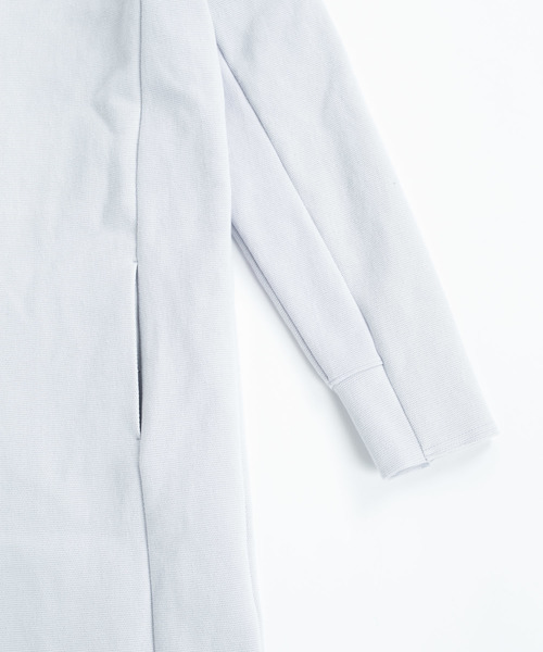 OURET（オーレット）の「硫化染ドビーストレッチ スタンドカラーロングコート（その他アウター・メンズ・ホワイト系その他/ブラック/グリーン系その他・2/3/1）」の8枚目の写真