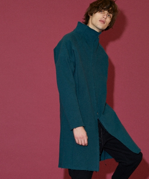 OURET（オーレット）の「硫化染ドビーストレッチ スタンドカラーロングコート（その他アウター・メンズ・ホワイト系その他/ブラック/グリーン系その他・2/3/1）」の13枚目の写真