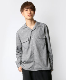 ポリトロ リラックス オーバーサイズ オープンカラーシャツ/CPOシャツ