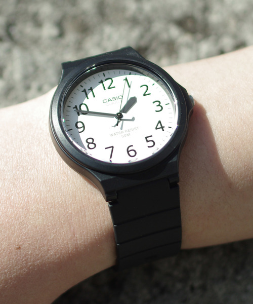 アナログ時計 CASIO MW2401EVDF 970062 CASIO カシオ：スタンダード アナログ ビックケースウ/MW-240