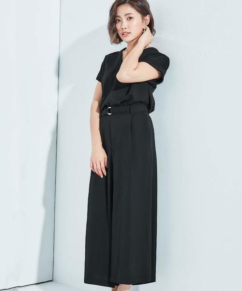 OSYAREVO(オシャレボ)の「さらさらストレッチパンツ(その他パンツ・レディース・カーキ/ブラック・38)」の11枚目の写真