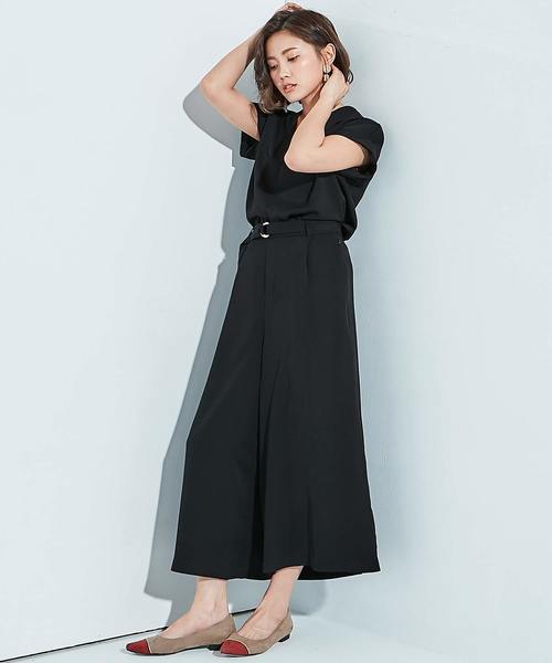 OSYAREVO(オシャレボ)の「さらさらストレッチパンツ(その他パンツ・レディース・カーキ/ブラック・38)」の15枚目の写真