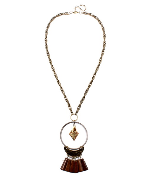 goa（ゴア）の「AG×ウッドネイティブビッグヘッドネックレス（ネックレス・メンズ・その他・FREE）」の2枚目の写真