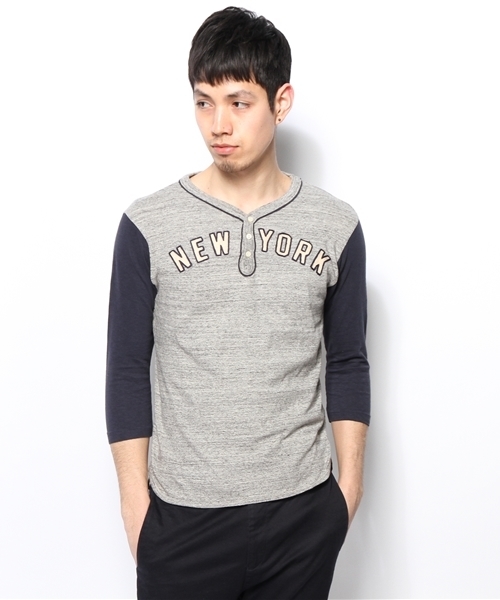 fennica Men's(フェニカメンズ)の「CHESWICK / ヘンリーネックT(Tシャツ/カットソー・メンズ・グレー/レッド・MEDIUM/SMALL/LARGE)」の10枚目の写真