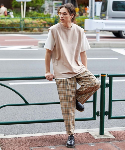 JUNRED（ジュンレッド）の「ライトカノコベストTシャツSET（ベスト・メンズ・ブラック/ベージュ/ライトグリーン・M/L）」の10枚目の写真