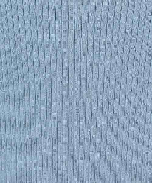 ESTNATION（エストネーション）の「ESTNATION / コットンリブハイネックノースリーブニット（ニット/セーター・レディース・ダークブラウン/ライトベージュ/ライトブルー・38）」の10枚目の写真