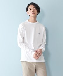 Champion | 【CHAMPION/チャンピオン】ワンポイント刺繍　無地ロンＴ　Ｃ３－Ｐ４０１　ブランドロゴ(Tシャツ/カットソー)