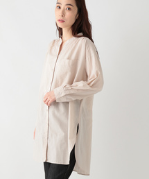 studio CLIP | ワッシャースタンドシャツチュニック(シャツ/ブラウス)