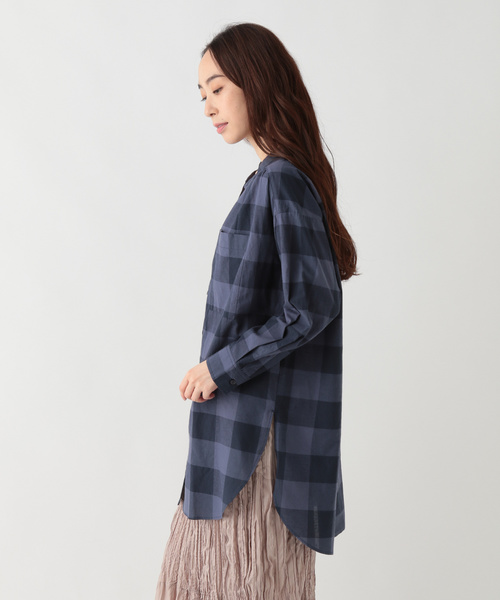 studio CLIP（スタディオクリップ）の「ワッシャースタンドシャツチュニック（シャツ/ブラウス・レディース・ライトグレー/グレー/その他1・FREE）」の11枚目の写真