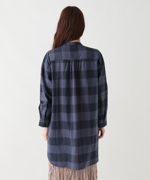 studio CLIP（スタディオクリップ）の「ワッシャースタンドシャツチュニック（シャツ/ブラウス・レディース・ライトグレー/グレー/その他1・FREE）」の12枚目の写真