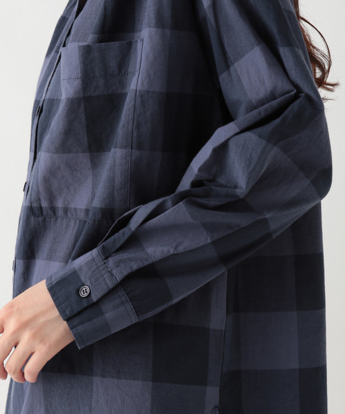 studio CLIP（スタディオクリップ）の「ワッシャースタンドシャツチュニック（シャツ/ブラウス・レディース・ライトグレー/グレー/その他1・FREE）」の10枚目の写真