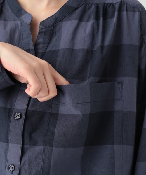 studio CLIP（スタディオクリップ）の「ワッシャースタンドシャツチュニック（シャツ/ブラウス・レディース・ライトグレー/グレー/その他1・FREE）」の9枚目の写真