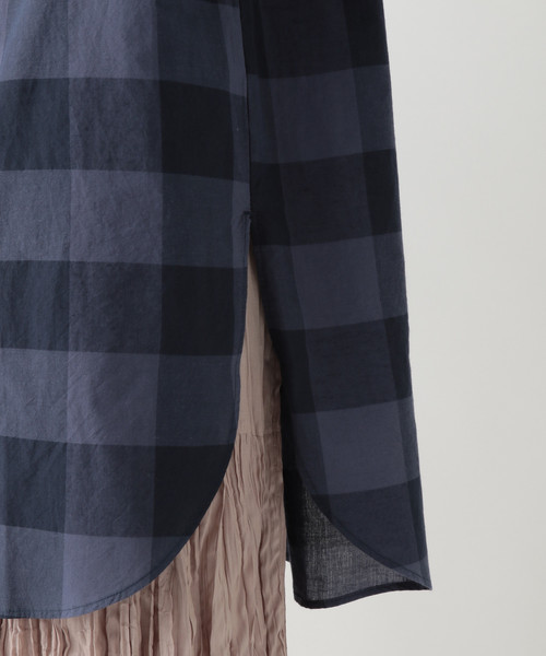 studio CLIP（スタディオクリップ）の「ワッシャースタンドシャツチュニック（シャツ/ブラウス・レディース・ライトグレー/グレー/その他1・FREE）」の5枚目の写真