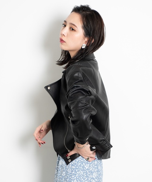 Aunt Marie's（アントマリーズ）の「AUNT MARIE'S  ドロップショルダーライダース（ライダースジャケット・レディース・ブラック・FREE）」の17枚目の写真