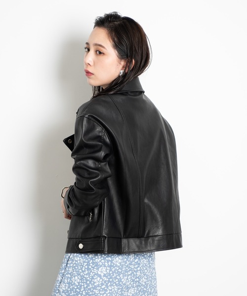 Aunt Marie's（アントマリーズ）の「AUNT MARIE'S  ドロップショルダーライダース（ライダースジャケット・レディース・ブラック・FREE）」の18枚目の写真