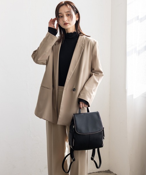 VitaFelice(ヴィータフェリーチェ)の「ボールスタッズリュックサック(バックパック/リュック・レディース・ブラック/グレー/モカ/ベージュ系その他/アイボリー/ブルー系その他/ブラック系・FREE)」の16枚目の写真
