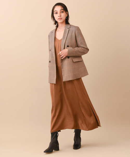 日本最大のブランド のamerican アメリカンラグシー Rag Rag チェック Cie American Cie アメリカンラグシー のファッション ダブルブレストテーラードジャケット テーラードジャケット ジャケット アウター Rag