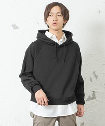 メンズ長袖ワイドシルエットドルマンプルパーカー