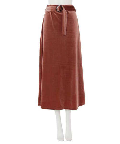 MURUA（ムルーア）の「ベロアマーメイドスカート（スカート・レディース・ブラウン/カーキ/ピンク・FREE）」の9枚目の写真