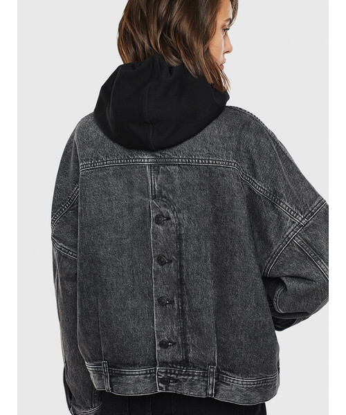 DIESELリラックスフィット デニムジャケット ブラック リラックスフィットデニムジャケット - ブラック | ZARA Japan