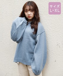 【大きいサイズ】切り替えデザインビッグニット【ZOZOTOWN限定アイテム】
