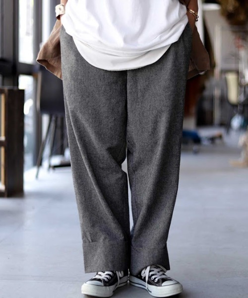 antiqua（アンティカ）の「コットンパンツ（その他パンツ・レディース・ブラック/ベージュ・FREE）」の15枚目の写真