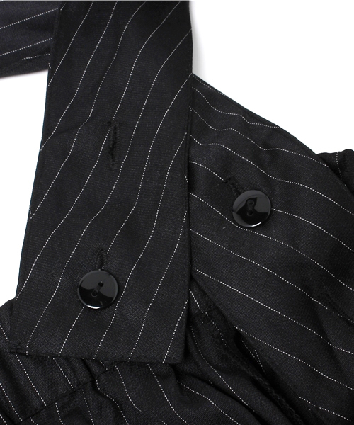 Kastane（カスタネ）の「【Kastane】V開きサロペット（サロペット/オーバーオール・レディース・ネイビー/スミクロ・FREE）」の12枚目の写真