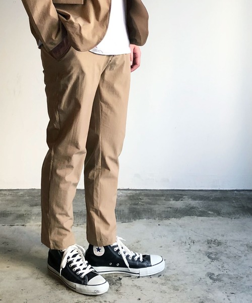 COMMON WARE(コモンウェアー)の「COMMONWARE:NYLON STRETCH LOOSEFIT ANKLE PANTS ナイロン ストレッチ ルーズフィット アンクル パンツ(その他パンツ・メンズ・ブラック/ベージュ/ネイビー/カーキ・M/L/XL)」の3枚目の写真