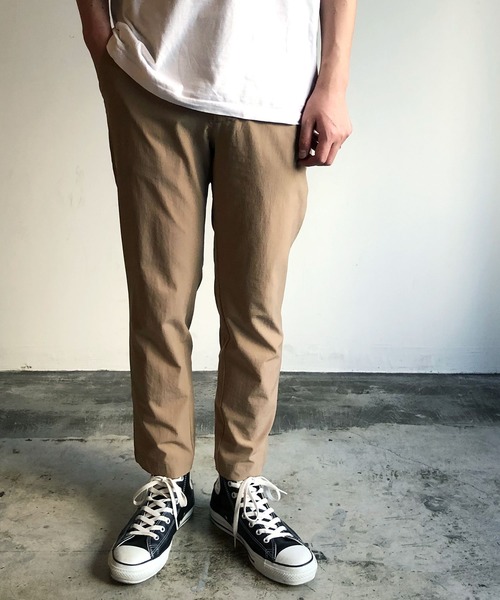 COMMON WARE(コモンウェアー)の「COMMONWARE:NYLON STRETCH LOOSEFIT ANKLE PANTS ナイロン ストレッチ ルーズフィット アンクル パンツ(その他パンツ・メンズ・ブラック/ベージュ/ネイビー/カーキ・M/L/XL)」の19枚目の写真