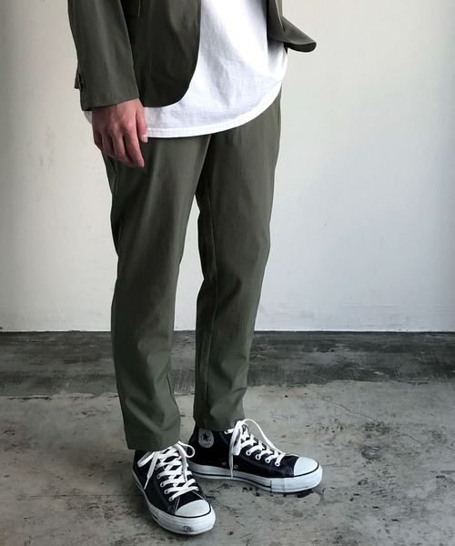 COMMON WARE(コモンウェアー)の「COMMONWARE:NYLON STRETCH LOOSEFIT ANKLE PANTS ナイロン ストレッチ ルーズフィット アンクル パンツ(その他パンツ・メンズ・ブラック/ベージュ/ネイビー/カーキ・M/L/XL)」の16枚目の写真