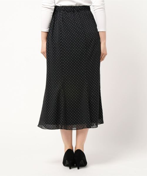 flower(フラワー)の「プレイフルドットスカート(スカート・レディース・ブラック/アイボリー・FREE)」の4枚目の写真