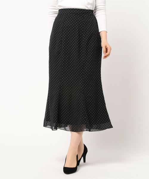 flower(フラワー)の「プレイフルドットスカート(スカート・レディース・ブラック/アイボリー・FREE)」の17枚目の写真