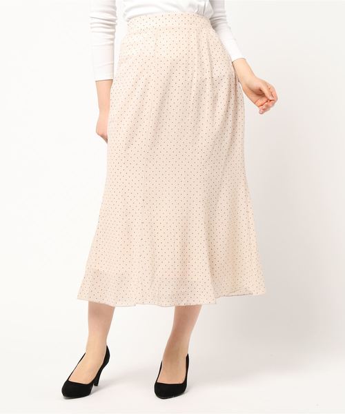 flower(フラワー)の「プレイフルドットスカート(スカート・レディース・ブラック/アイボリー・FREE)」の5枚目の写真