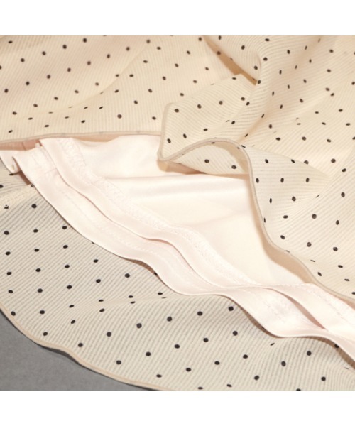 flower(フラワー)の「プレイフルドットスカート(スカート・レディース・ブラック/アイボリー・FREE)」の7枚目の写真