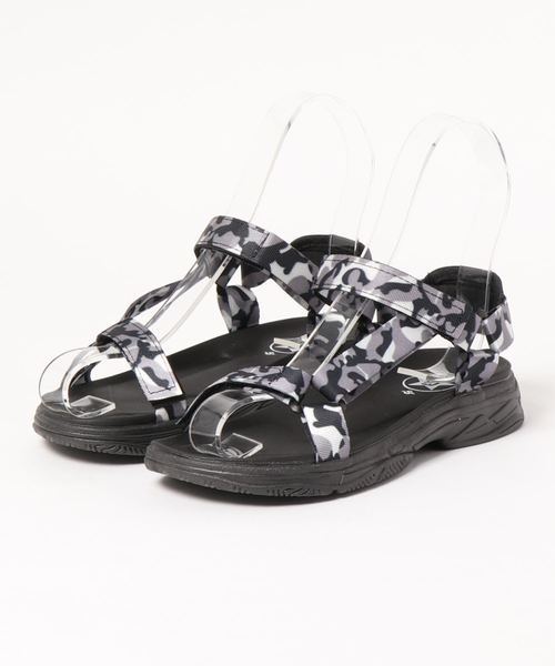 attagirl(アタガール)の「ベルトデザイン スポーツサンダル(サンダル・レディース・ベージュ/パープル/ブラック/シルバー/カーキ/カモフラージュ/レッド・L/LL/M/S)」の7枚目の写真