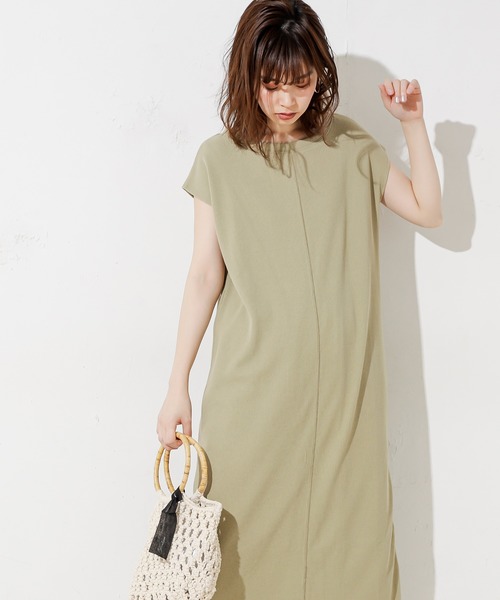 natural couture（ナチュラルクチュール）の「サイドファスナーあきワッフルワンピース（ワンピース・レディース・ブラック/アイボリー/ミント/ライトベージュ/レンガ・FREE）」の21枚目の写真