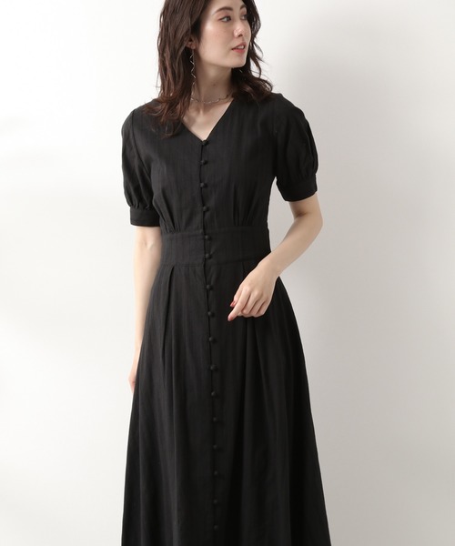 Andemiu アンデミュウ の 限定 レースアップクルミボタンワンピース ワンピース Wear