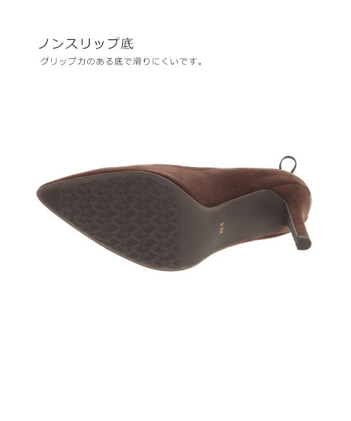 RANDA（ランダ）の「バックレースアップパンプス（パンプス・レディース・ブラック/ブラウン/ワイン・23/24/22.5/24.5/23.5/22）」の12枚目の写真