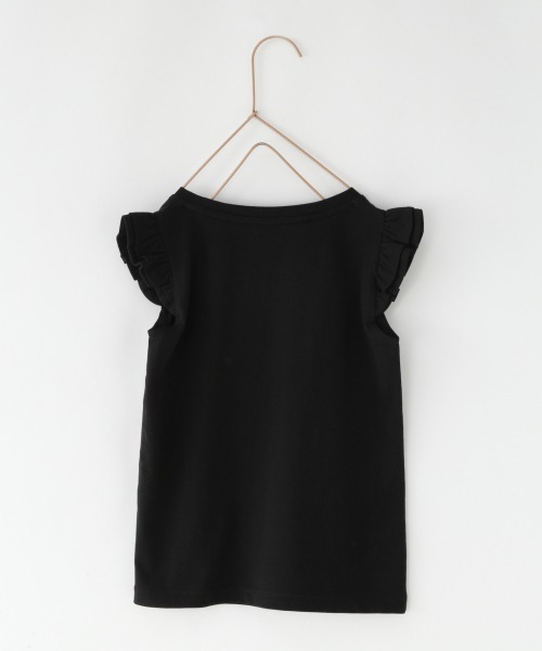 LOWRYS FARM（ローリーズファーム）の「チビフリルノースリーブ　892708（Tシャツ/カットソー・キッズ・ホワイト/ブラック/グリーン・MEDIUM/LARGE/X-LARGE）」の4枚目の写真