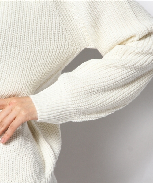 LOUNGEDRESS（ラウンジドレス）の「ミドルゲージニット（ニット/セーター・レディース・アイボリー/レッド/ブラック・ﾌﾘ-）」の13枚目の写真