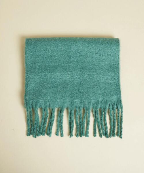 BEAUTY&YOUTH UNITED ARROWS（ビューティーアンドユースユナイテッドアローズ）の「BY ビッグフリンジストール ◆（ストール/ショール・レディース・ナチュラル/ケリー/ダークグレー・FREE）」の6枚目の写真