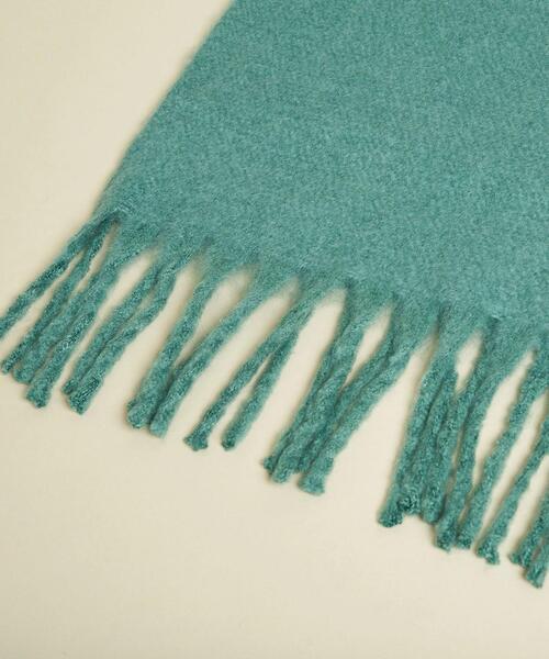 BEAUTY&YOUTH UNITED ARROWS（ビューティーアンドユースユナイテッドアローズ）の「BY ビッグフリンジストール ◆（ストール/ショール・レディース・ナチュラル/ケリー/ダークグレー・FREE）」の7枚目の写真