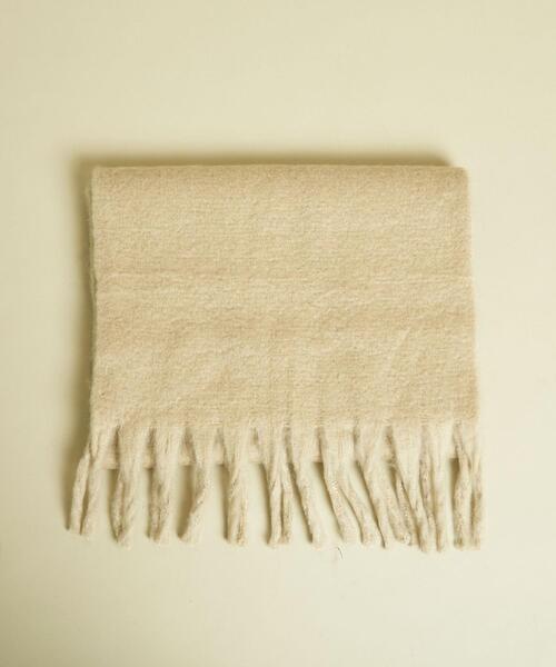 BEAUTY&YOUTH UNITED ARROWS（ビューティーアンドユースユナイテッドアローズ）の「BY ビッグフリンジストール ◆（ストール/ショール・レディース・ナチュラル/ケリー/ダークグレー・FREE）」の11枚目の写真