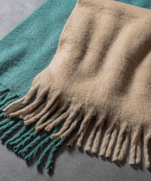 BEAUTY&YOUTH UNITED ARROWS（ビューティーアンドユースユナイテッドアローズ）の「BY ビッグフリンジストール ◆（ストール/ショール・レディース・ナチュラル/ケリー/ダークグレー・FREE）」の14枚目の写真