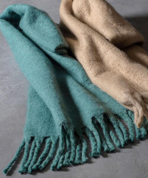 BEAUTY&YOUTH UNITED ARROWS（ビューティーアンドユースユナイテッドアローズ）の「BY ビッグフリンジストール ◆（ストール/ショール・レディース・ナチュラル/ケリー/ダークグレー・FREE）」の15枚目の写真