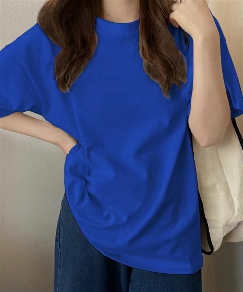 Dream garden（ドリームガーデン）の「レディス半袖Tシャツ（Tシャツ/カットソー・レディース・ブラック/チャコールグレー/ホワイト/ピンク/グリーン/イエロー/パープル/ブルー/オレンジ/ダークブルー/レッド/チェリーピンク/ライトブルー・M/L/XL/XXL）」の7枚目の写真