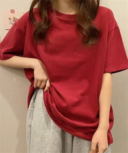 Dream garden（ドリームガーデン）の「レディス半袖Tシャツ（Tシャツ/カットソー・レディース・ブラック/チャコールグレー/ホワイト/ピンク/グリーン/イエロー/パープル/ブルー/オレンジ/ダークブルー/レッド/チェリーピンク/ライトブルー・M/L/XL/XXL）」の12枚目の写真