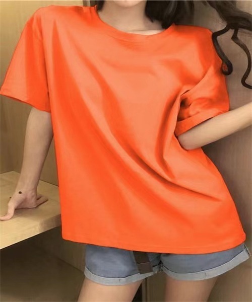 Dream garden（ドリームガーデン）の「レディス半袖Tシャツ（Tシャツ/カットソー・レディース・ブラック/チャコールグレー/ホワイト/ピンク/グリーン/イエロー/パープル/ブルー/オレンジ/ダークブルー/レッド/チェリーピンク/ライトブルー・M/L/XL/XXL）」の13枚目の写真